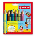 Pastelka STABILO woody 3 in 1 Duo - 6 barev