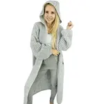 Pri Long warm cardigan sweater thick weave VALERIA