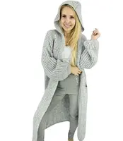 Pri Long warm cardigan sweater thick weave VALERIA