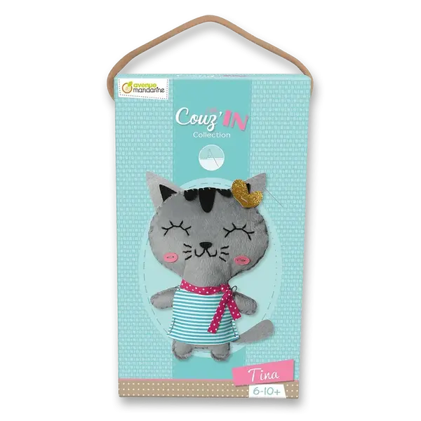 Kreativní sada Avenue Mandarine Dětské šití - kočička Tina