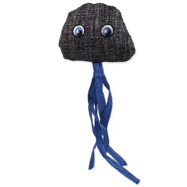 Hračka MC Natural Fun medúza s kočičím stromom šedá 8cm