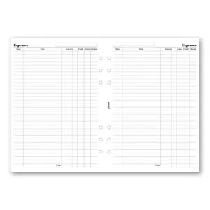 Výdaje náplň A5 k diářům Filofax