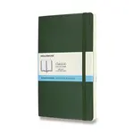 Zápisník Moleskine - měkké desky L, tečkovaný, tmavě zelený
