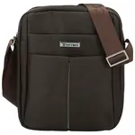 Pánská crossbody taška tmavě hnědá - Coveri Leyre
