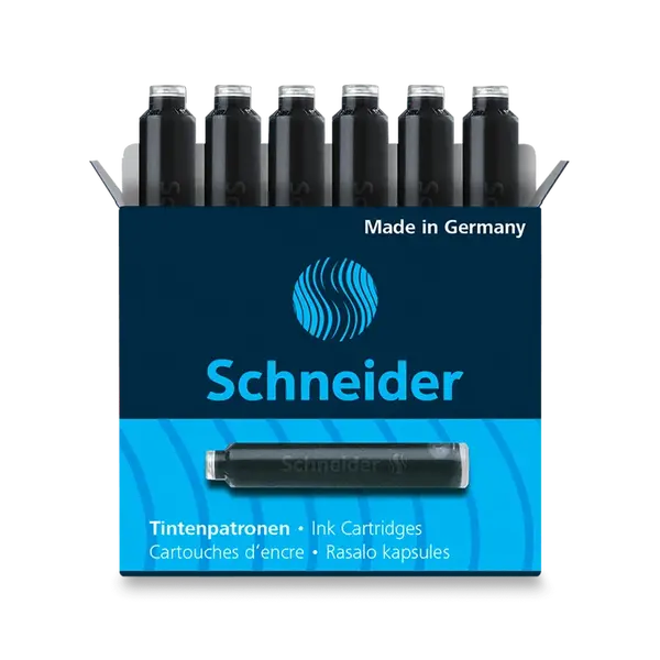 Inkoustové bombičky Schneider, 6 ks - černé