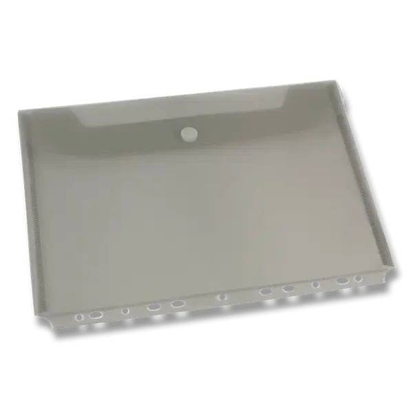 Spisovka závěsná FolderMate Clear, A4, boční chlopeň - kouřová