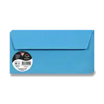 Barevná obálka Clairefontaine, DL, samolepicí, 20 ks - modrá