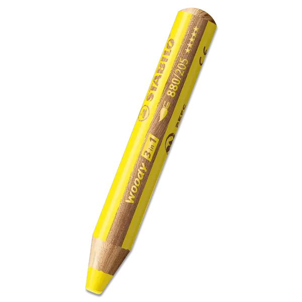 Pastelka STABILO woody 3 in 1 - žlutá