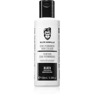 Slick Gorilla Hair Colour barva na vlasy pro muže Black 100 ml