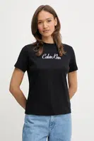 Bavlněné tričko Calvin Klein Jeans dámské, černá barva, LV047C854G