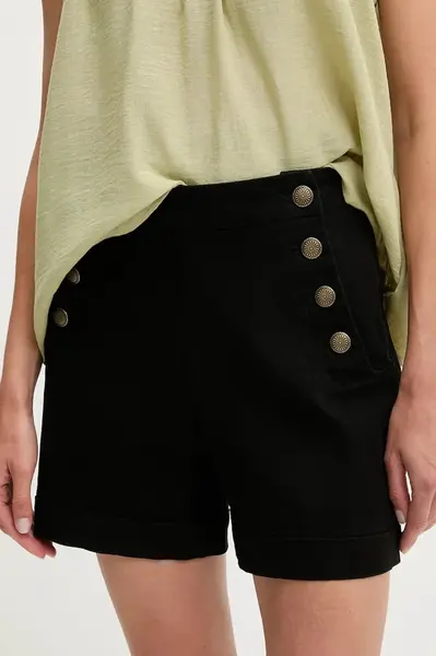 Kraťasy Answear.LAB dámské, černá barva, high waist