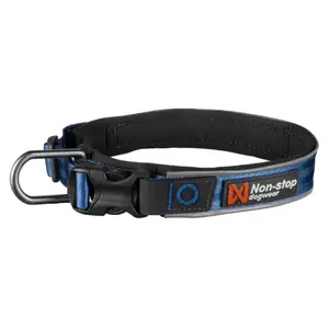 NON-STOP Dogwear Roam obojek pro psy modrý, Velikost: XS