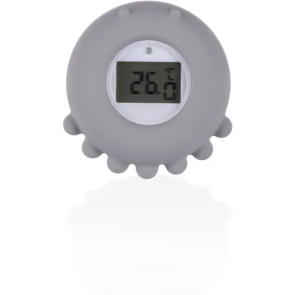 Zopa Silicone Digital Thermometer 2in1 digitální teploměr do vany Dove Grey 1 ks
