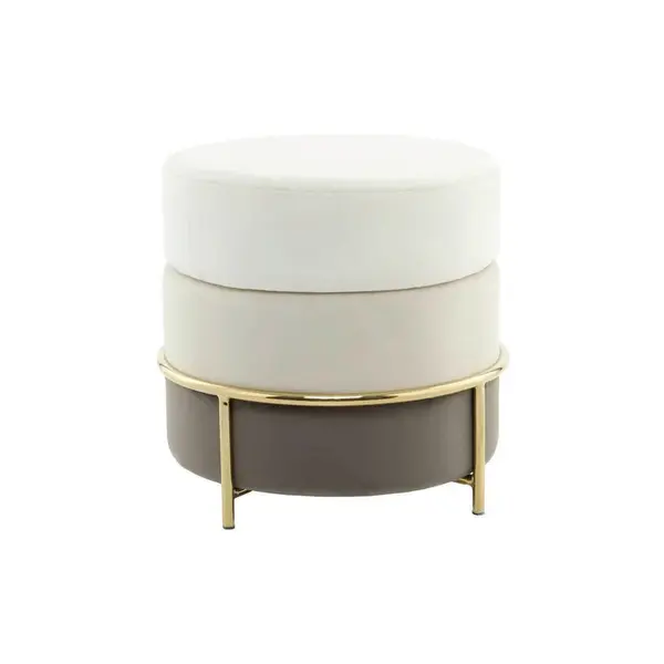 TABURET, kov, textil, kompozitní dřevo, 48,5/46/48,5 cm