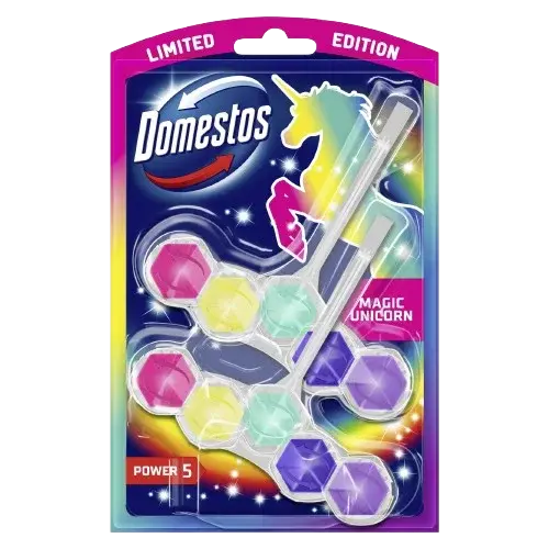 DOMESTOS Power 5 Magic Unicorn WC blok 2 x 50 g