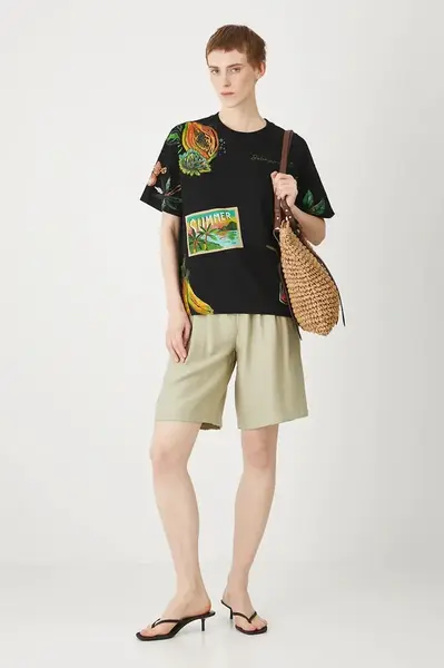 Kraťasy Medicine dámské, zelená barva, high waist