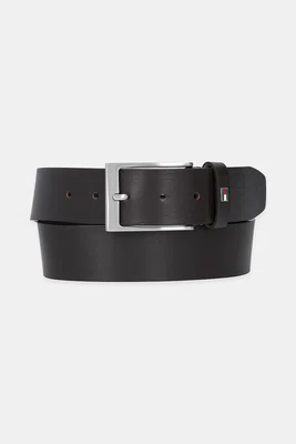 Kožený pásek Tommy Hilfiger pánský, hnědá barva, AM0AM13569