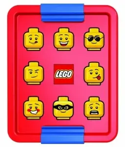 LEGO ICONIC Classic box na svačinu - červená/modrá