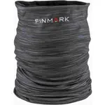 Finmark MULTIFUNCTIONAL SCARF WITH FLEECE Multifunkčná šatka, tmavo sivá, veľkosť UNI