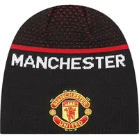 New Era ENGINEERED SKULL BEANIE MANCHESTER UNITED Zimní čepice, černá, velikost UNI