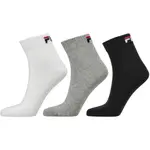 Fila QUARTER PLAIN SOCKS 3P Ponožky, černá, velikost 35-38