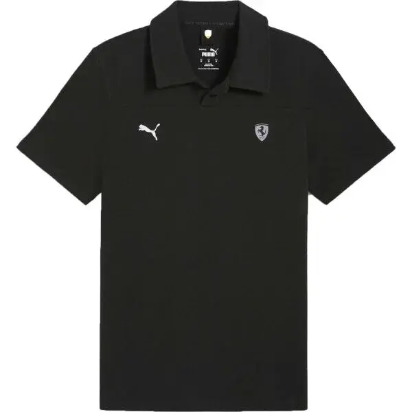 Puma FERRARI STYLE POLO Pánské polo triko, černá, velikost