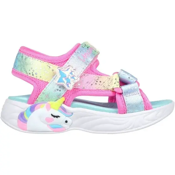 Skechers UNICORN DREAMS - MAJESTIC BLISS Dívčí sandály, růžová, velikost