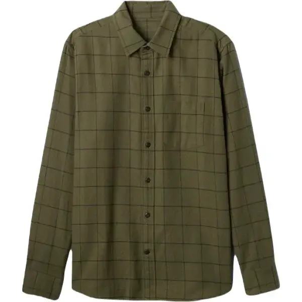 GAP V-LS STANDARD FLANNEL Pánská košile, khaki, velikost