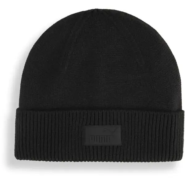 Puma ESSENTIALS ELEVATED RUBBER PATCH LOW Zimní čepice, černá, velikost