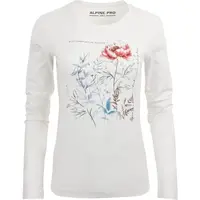 ALPINE PRO SFERA Dámské triko s dlouhými rukávy, bílá, velikost