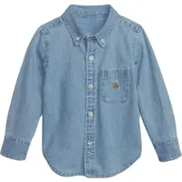 GAP BABY Dětská košile, světle modrá, velikost 5Y