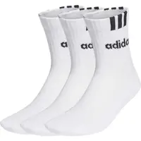 adidas 3-STRIPES LINEAR 3P Ponožky, bílá, velikost