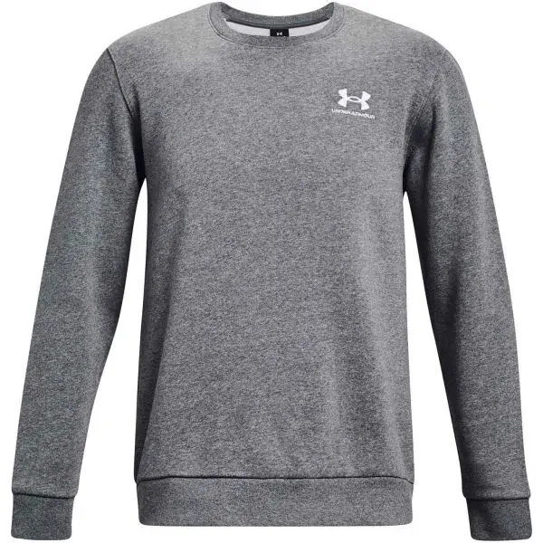 Under Armour ESSENTIAL FLEECE CREW Pánská mikina, šedá, velikost M