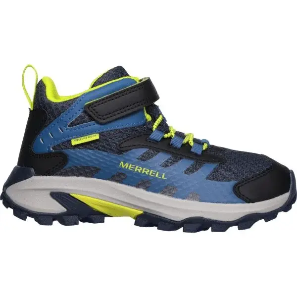 Merrell MOAB SPEED 2 MID A/C WTRPF Dětské outdoorové boty, tmavě modrá, velikost 33