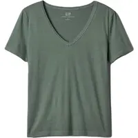 GAP ORGANIC Dámské tričko, khaki, velikost