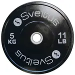 SVELTUS TRAINING OLYMPIC DISC 5 KG x 50 MM Nakládací kotouč, černá, velikost 5 KG