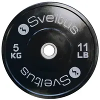SVELTUS TRAINING OLYMPIC DISC 5 KG x 50 MM Nakládací kotouč, černá, velikost 5 KG