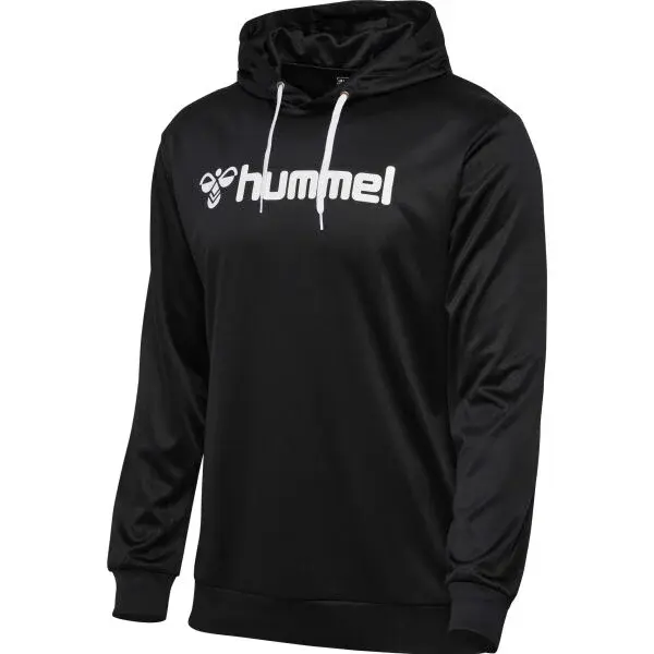 Hummel LOGO HOODIE Pánská mikina, černá, velikost XXL