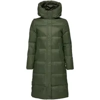 Lotto LAVENDER Dámský dlouhý prošívaný kabát, khaki, velikost