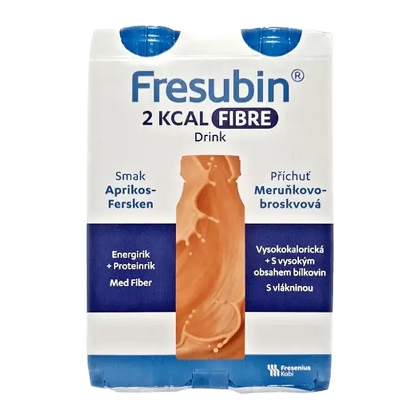 FRESUBIN 2kcal Fibre drink meruňka-broskev 4 x 200 ml