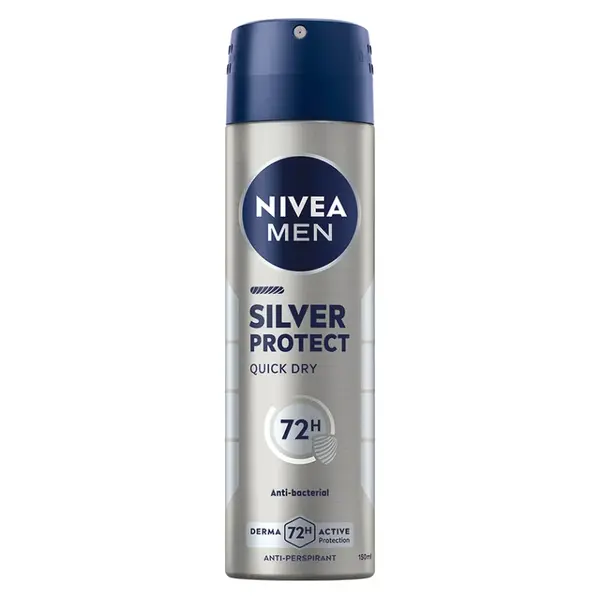 NIVEA Silver Protect Quick Dry Antiperspirant ve spreji pro muže 150 ml