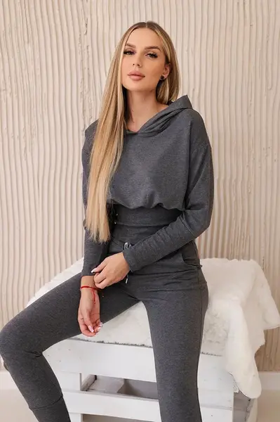 Sada s širokými manžetami z grafitu