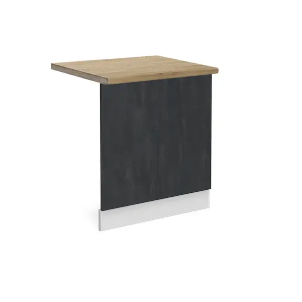 Vicco PŘEDNÍ PANEL R-Line Černý beton 60 cm PD Dub