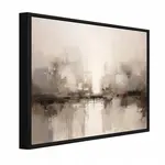 Wallarena ZARÁMOVANÉ obrazy Abstraktní Boho Béžová 100x70 cm