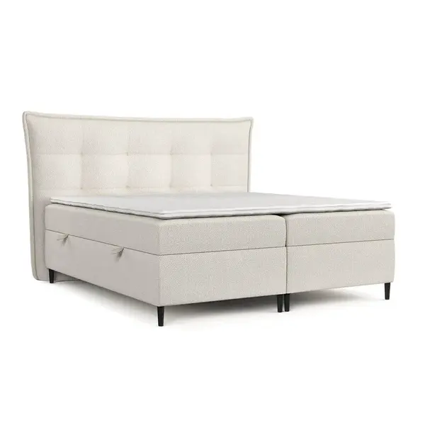 AltaBeds POSTEL BOXSPRING LAS PALMAS 160/200 cm Světle béžová