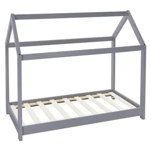 ML-DESIGN DĚTSKÁ POSTÝLKA se stříškou 70x140 cm světle šedá