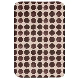 OnlyWow WC PŘEDLOŽKA Puntíky - Vzor - Hnědý 60x90 cm