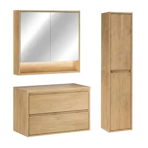 Petits-meubles KOUPELNOVÝ NÁBYTEK 80cm Edmé 2er-Set Dřevo