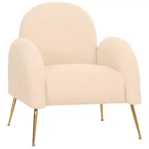 MCW LOUNGE KŘESLO Krémově bílé