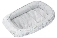 Medi Partners Baby cocoon/nest – Glade + gray Minky